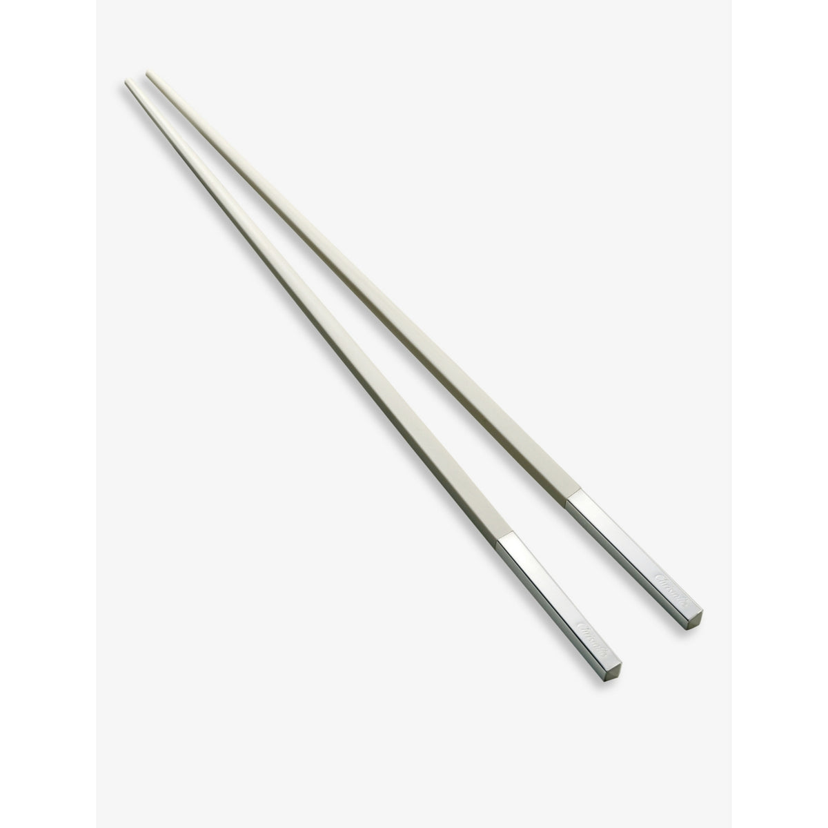 Christofle Japanese chopsticks with wood and silver plating, UK version