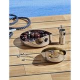 Christofle stainless steel bowl 6cm with eyelet detail - British product