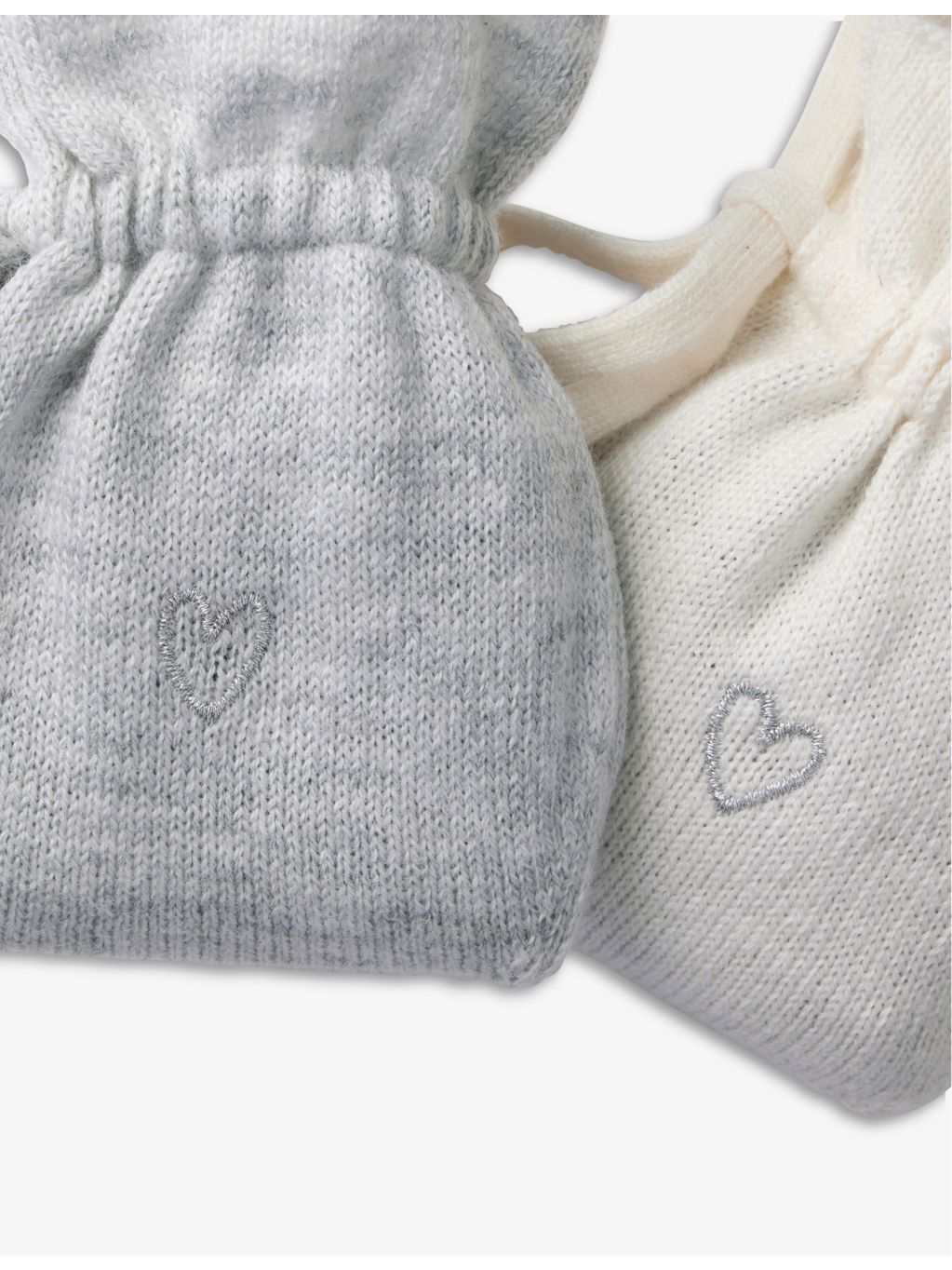 White Company lavender bags set of two heart-embroidered wool cotton (British brand)