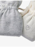 White Company lavender bags set of two heart-embroidered wool cotton (British brand)