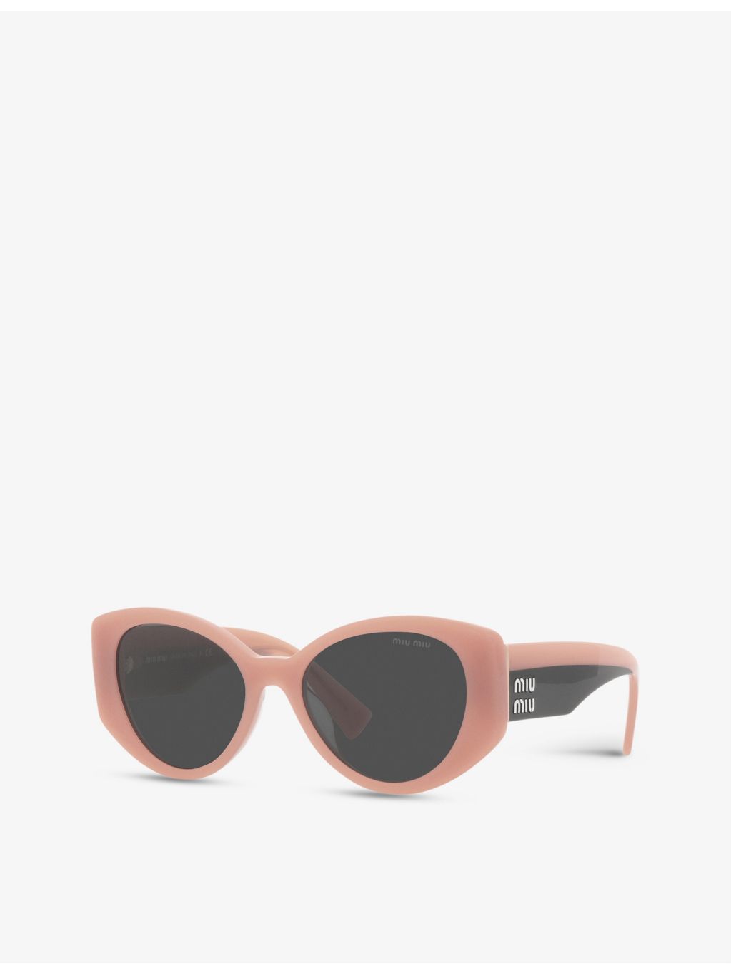 Miu Miu acetate cat-eye sunglasses with gradient lenses, UK version