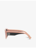 Miu Miu acetate cat-eye sunglasses with gradient lenses, UK version