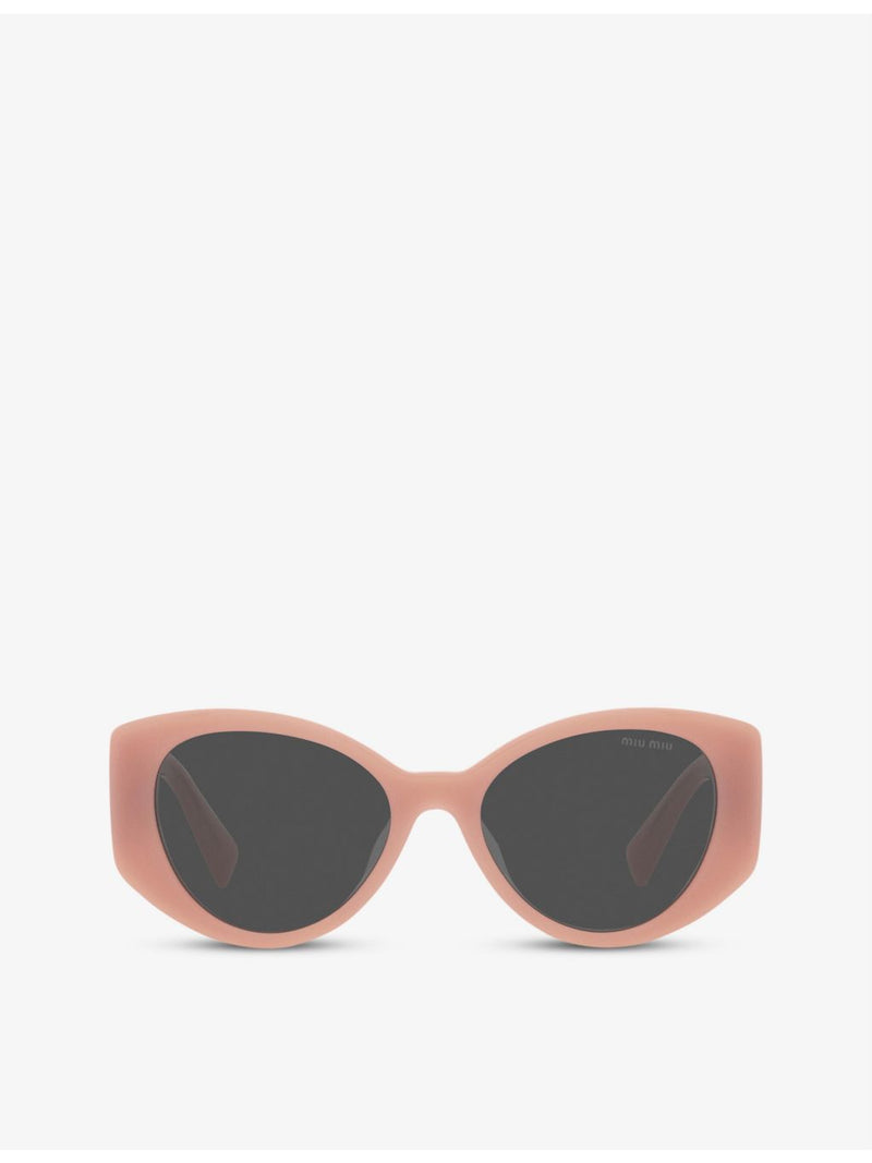 Miu Miu acetate cat-eye sunglasses with gradient lenses, UK version