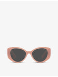 Miu Miu acetate cat-eye sunglasses with gradient lenses, UK version