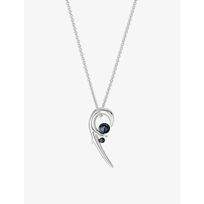 selfridges Shaun Leane Hooked Pearl Sterling Silver and Pearl Necklace, 42.5-44.7cm- Buy online at McGrocer