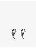 Shaun Leane rhodium-plated sterling silver pearl earrings, UK version