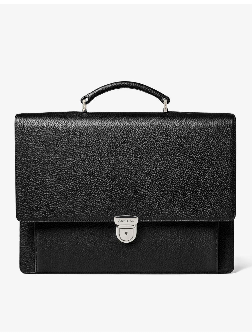 Aspinal of London pebbled leather messenger bag, UK version
