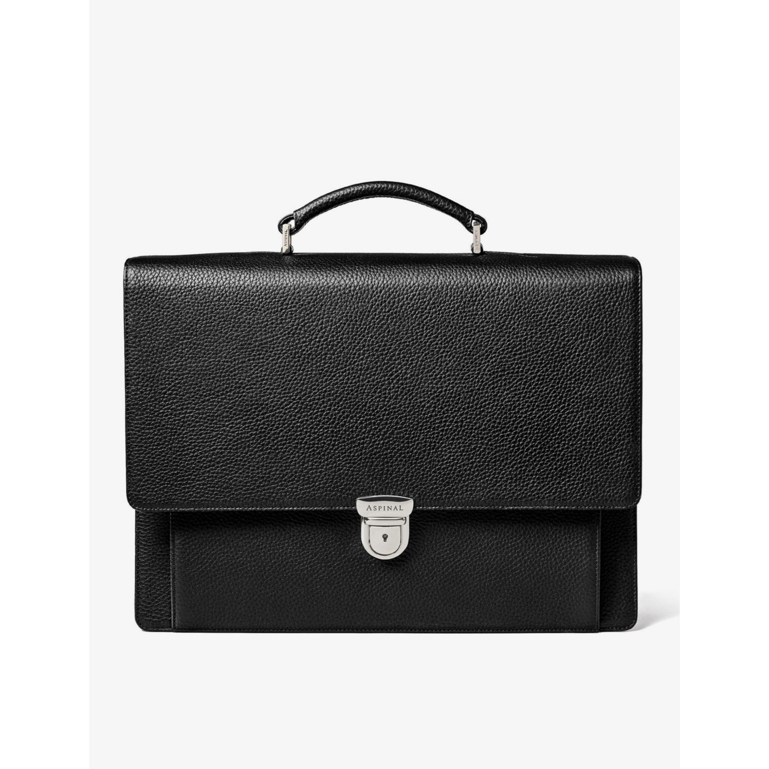 Aspinal of London pebbled leather messenger bag, UK version