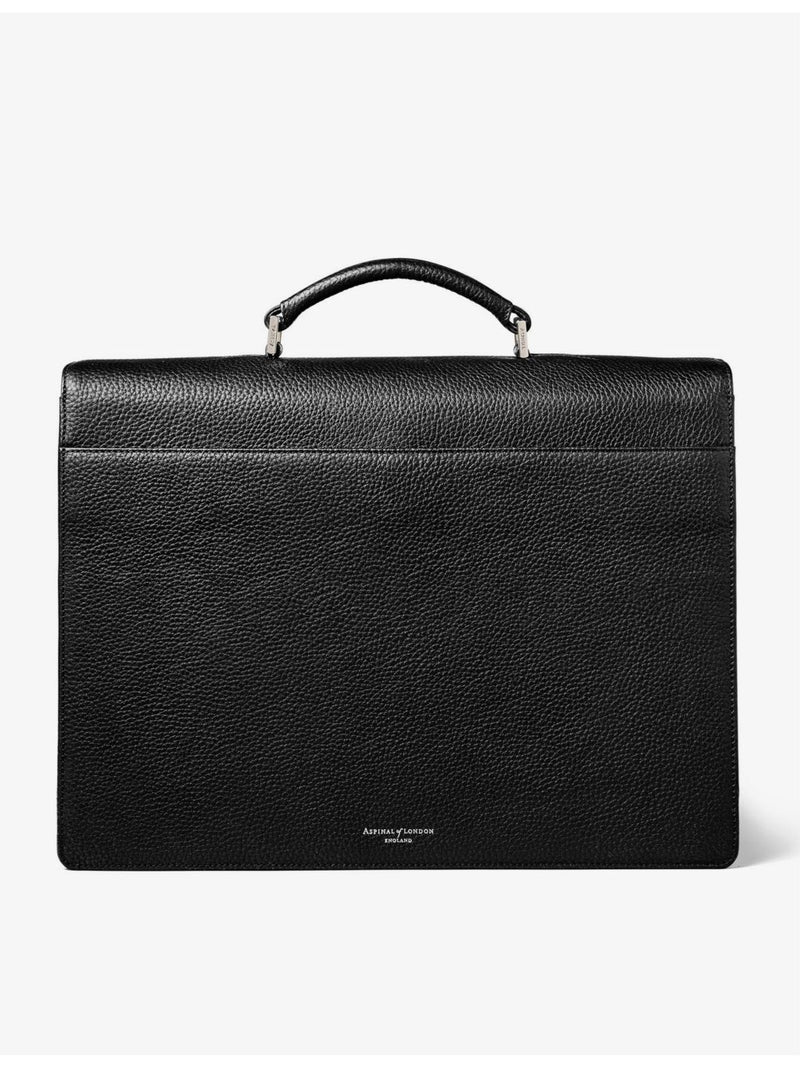 Aspinal of London pebbled leather messenger bag, UK version