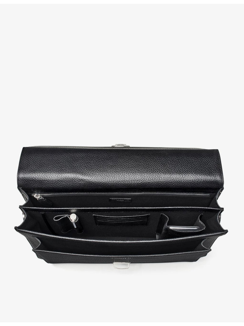 Aspinal of London pebbled leather messenger bag, UK version