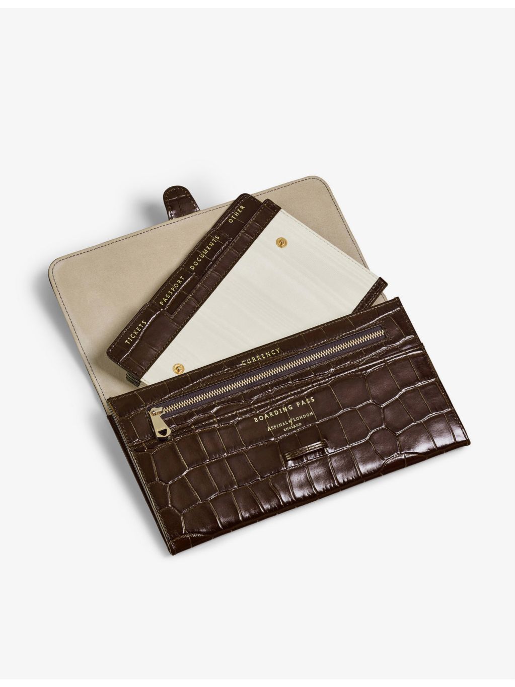 Aspinal of London leather travel wallet - British product
