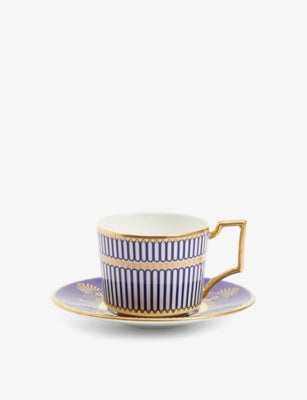 Wedgwood bone china Anthemion espresso cup and saucer 80ml, UK version