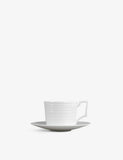 Wedgwood Intaglio bone china teacup and saucer set, 220ml (British brand)