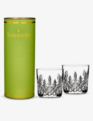 Waterford Lismore crystal tumblers set of two 266ml, UK version