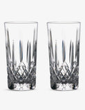 Waterford Lismore crystal HiBall glasses 400ml set of two - British product