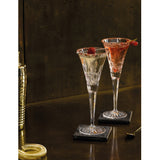Waterford Lismore crystal toasting flutes set of two, imported from the UK