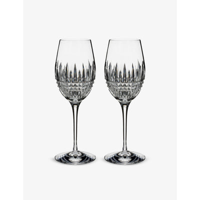 selfridges Waterford Lismore Diamond Essence Crystal Wine Glasses, Set of Two- Buy online at McGrocer