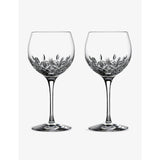 Waterford Lismore Essence balloon crystal wine glasses set of two, UK version