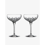 Waterford Lismore Essence crystal champagne glasses set of two (British brand)