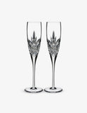 Waterford crystal champagne flutes set of two, imported from the UK