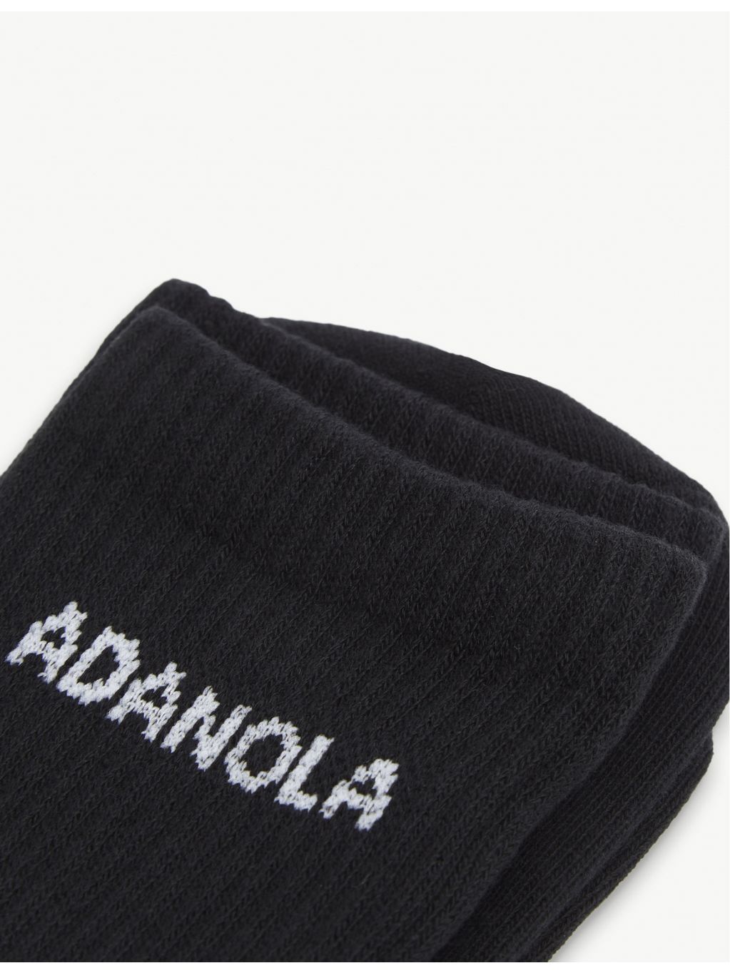 Adanola logo-print ribbed cotton-blend socks, imported from the UK