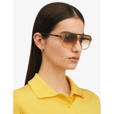 Ray-Ban RB2198 square polarised aviator sunglasses in tortoise, UK version