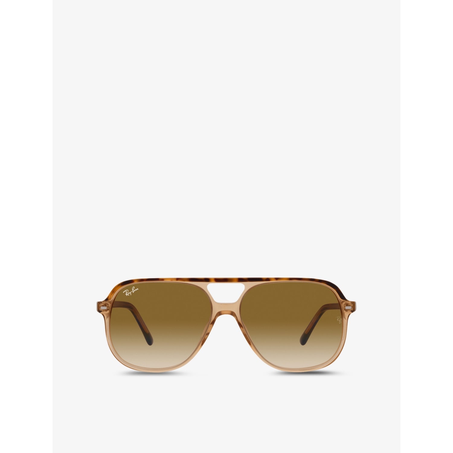 Ray-Ban RB2198 square polarised aviator sunglasses in tortoise, UK version