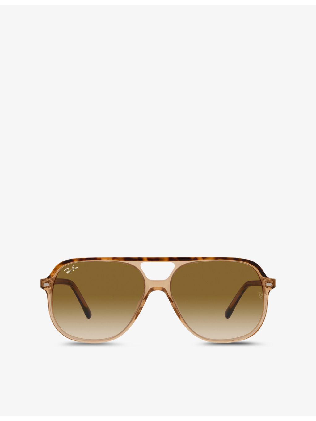 Ray-Ban RB2198 square polarised aviator sunglasses in tortoise, UK version