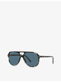 Ray-Ban RB2198 square aviator sunglasses tortoise frame, UK version