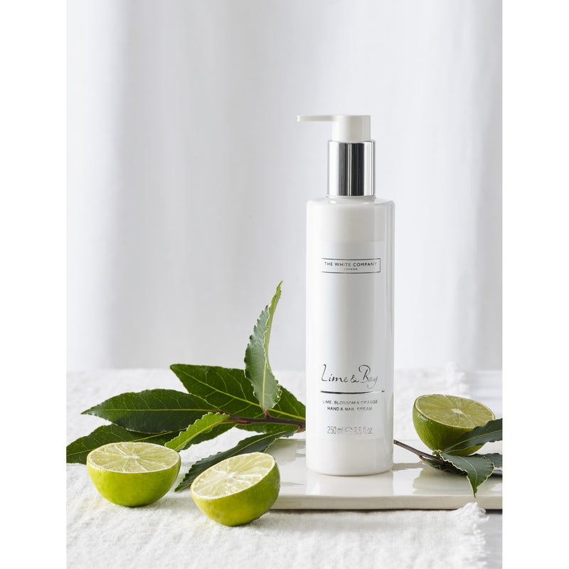 The White Company hand and nail cream 250ml, Lime Bay - British product