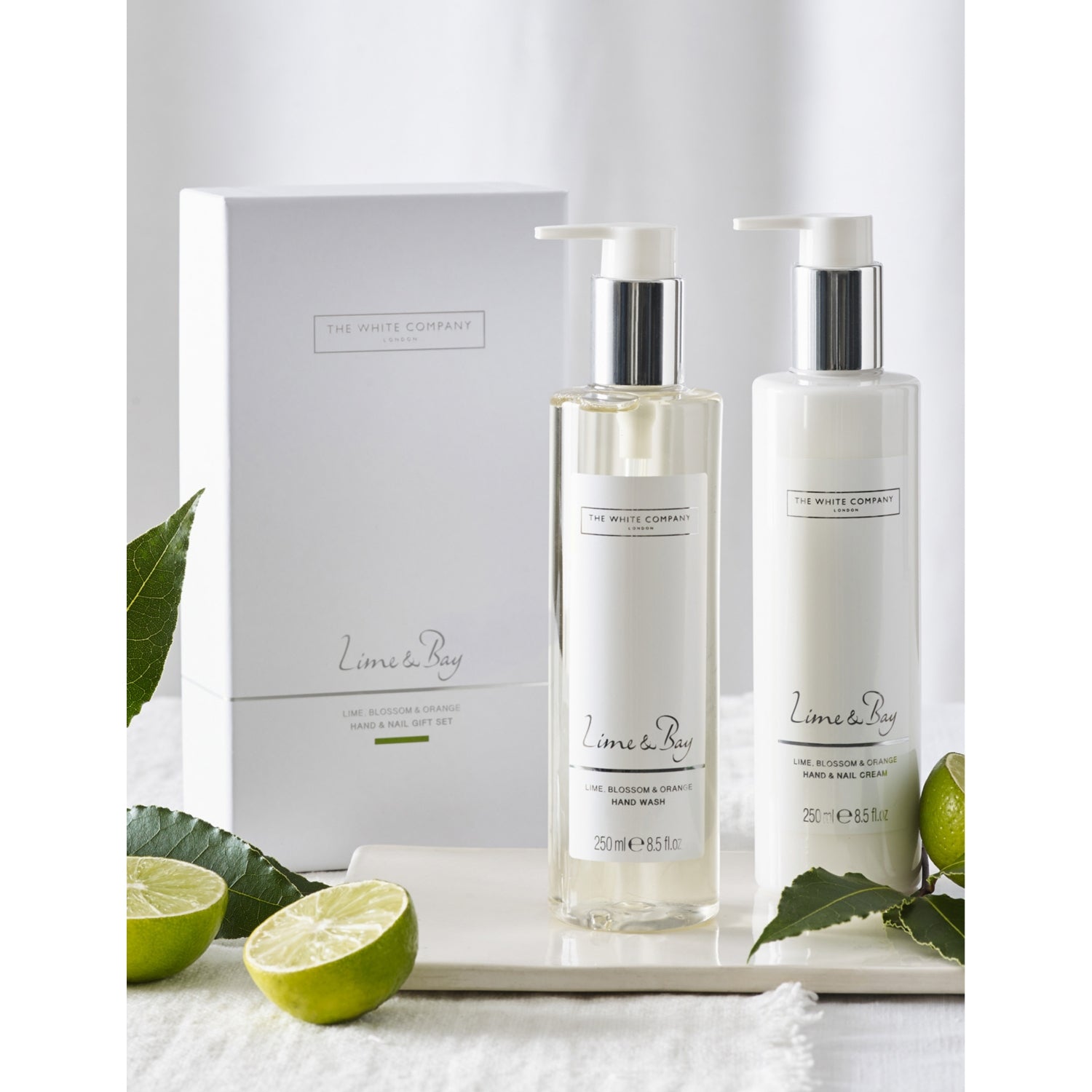 The White Company Lime and Bay hand care set - British product