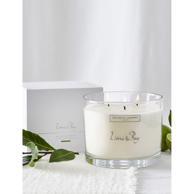 The White Company Lime and Bay scented candle 770g (British brand)