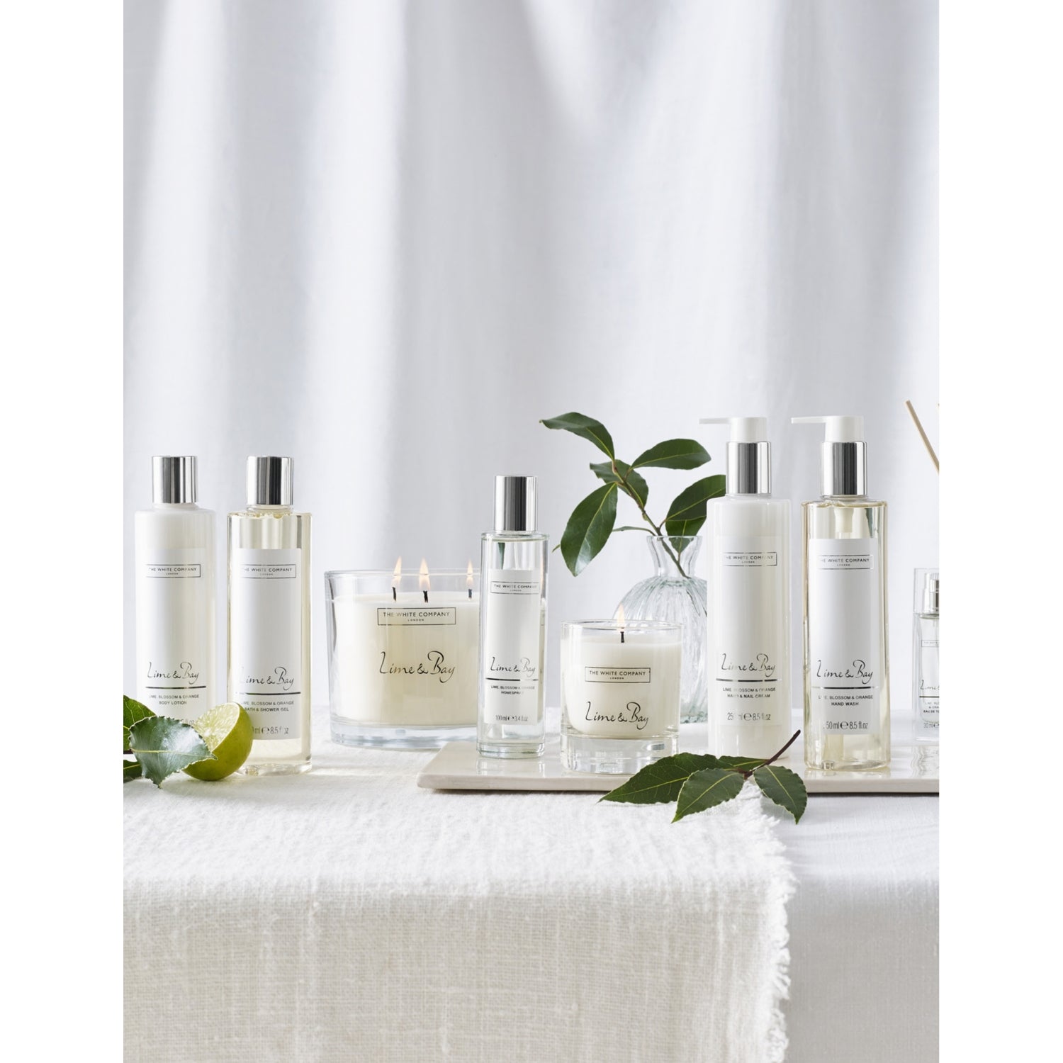 The White Company Lime and Bay body lotion 250ml - British product