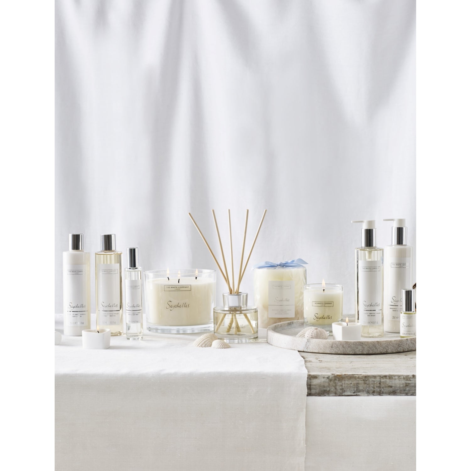 White Company Seychelles hand and nail cream 250ml, imported from the UK