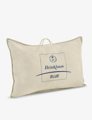 Brinkhause Blue Cotton and Goose Down Pillow 50cm x 75cm
