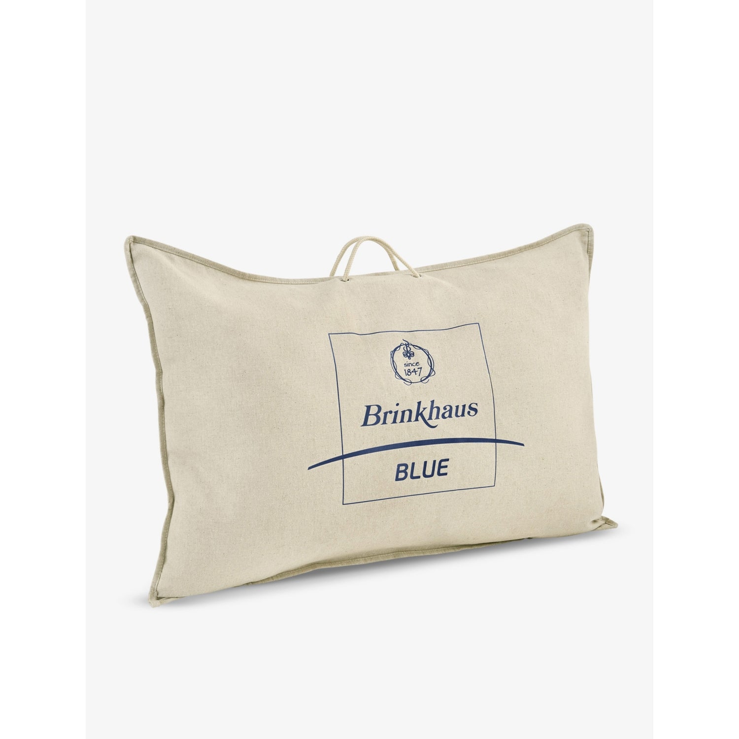 Blue cotton and goose down pillow - Standard