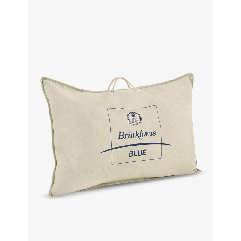 Blue cotton and goose down pillow - Standard