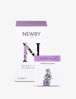 Newby Teas Night Calm herbal tea 25 teabags (British brand)