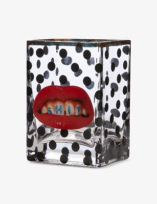Seletti TOILETPAPER Sht printed glass vase 14cm (British brand)