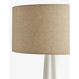Soho Home Verano white quartz table lamp 65cm, imported from the UK