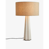 Soho Home Verano white quartz table lamp 65cm, imported from the UK