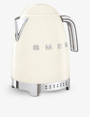 Smeg stainless-steel kettle with variable temperature 1.7L (British brand)