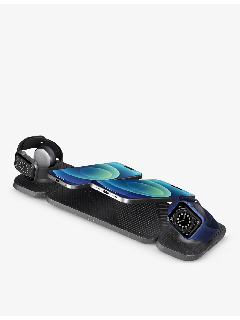 Modular charging station with Apple Watch extension, imported from the UK