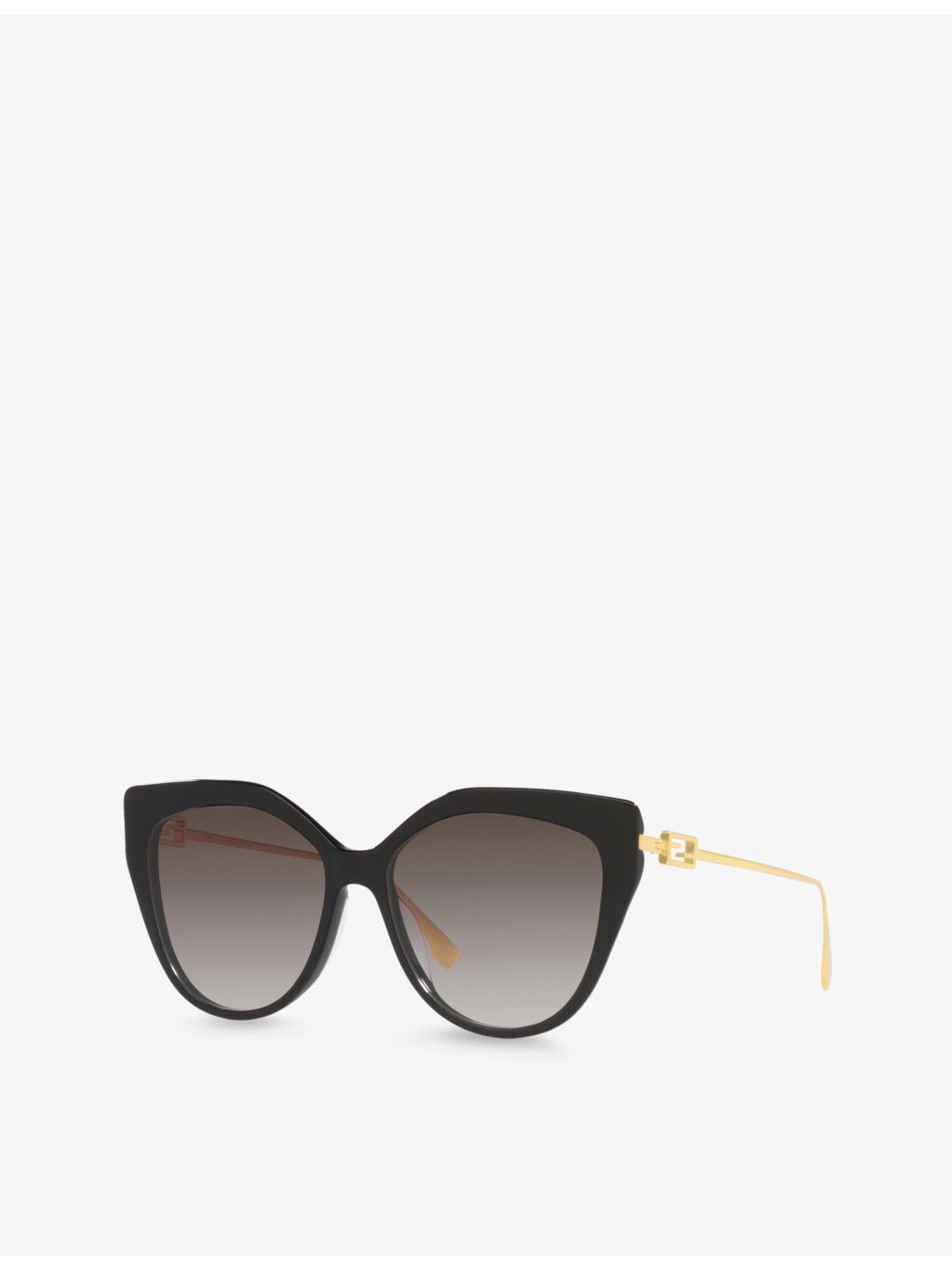 Fendi cat-eye acetate and metal sunglasses, imported from the UK