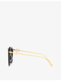 Fendi cat-eye acetate and metal sunglasses, imported from the UK