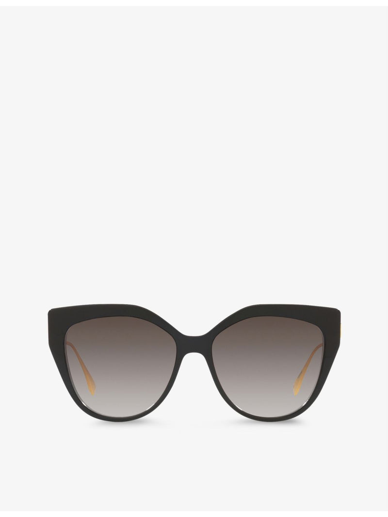 Fendi cat-eye acetate and metal sunglasses, imported from the UK