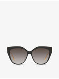 Fendi cat-eye acetate and metal sunglasses, imported from the UK