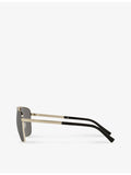 Versace aviator sunglasses with metal frame and polarised lenses (British brand)