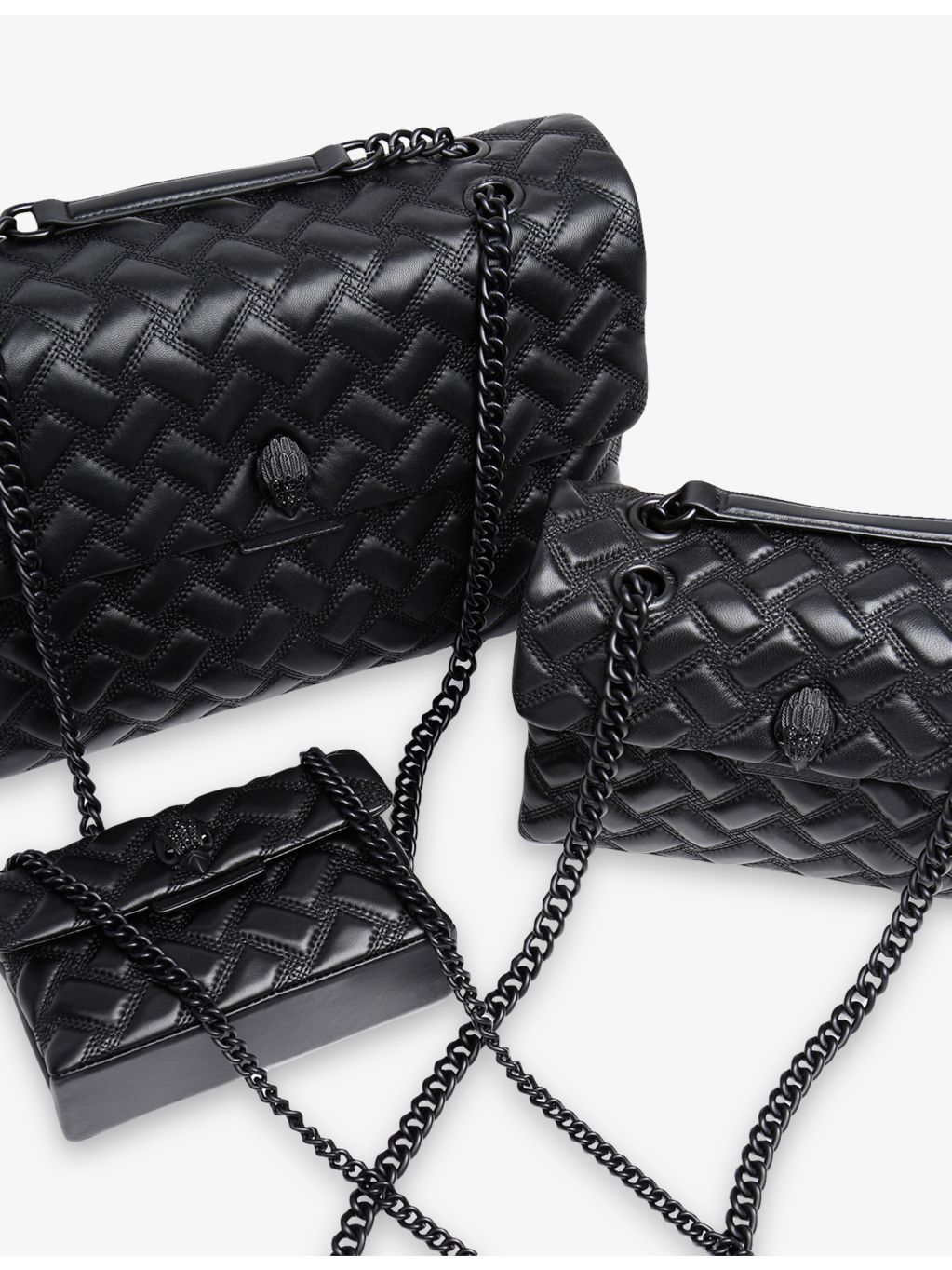 Kurt Geiger London XXL Kensington Drench leather shoulder bag (British brand)