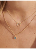 With Love Darling gold vermeil pendant necklace, imported from the UK